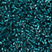 Close-up of teal glass beads
