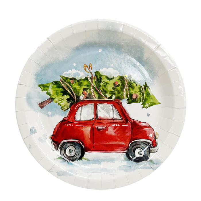 CHRISTMAS PAPER PLATES 7''