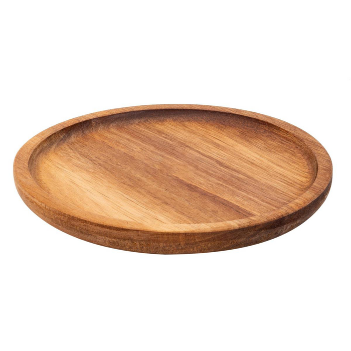 GOURMET ACACIA WOOD SERVING TRAY  19.5CM DIA.X2CM