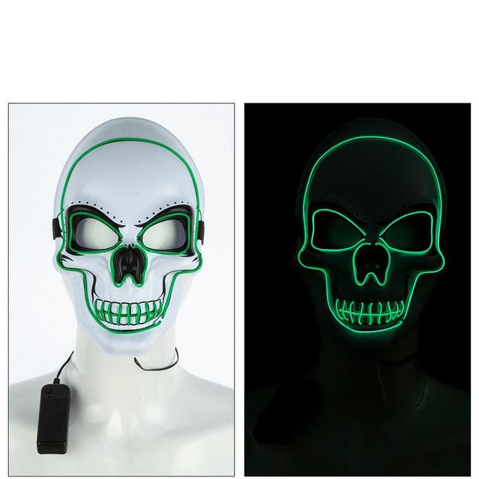 HALLOWEEN GEAR LIGHT UP WIRE MASK WITH SKULL