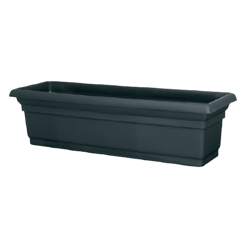 BLACK WINDOW BOX PLANTER