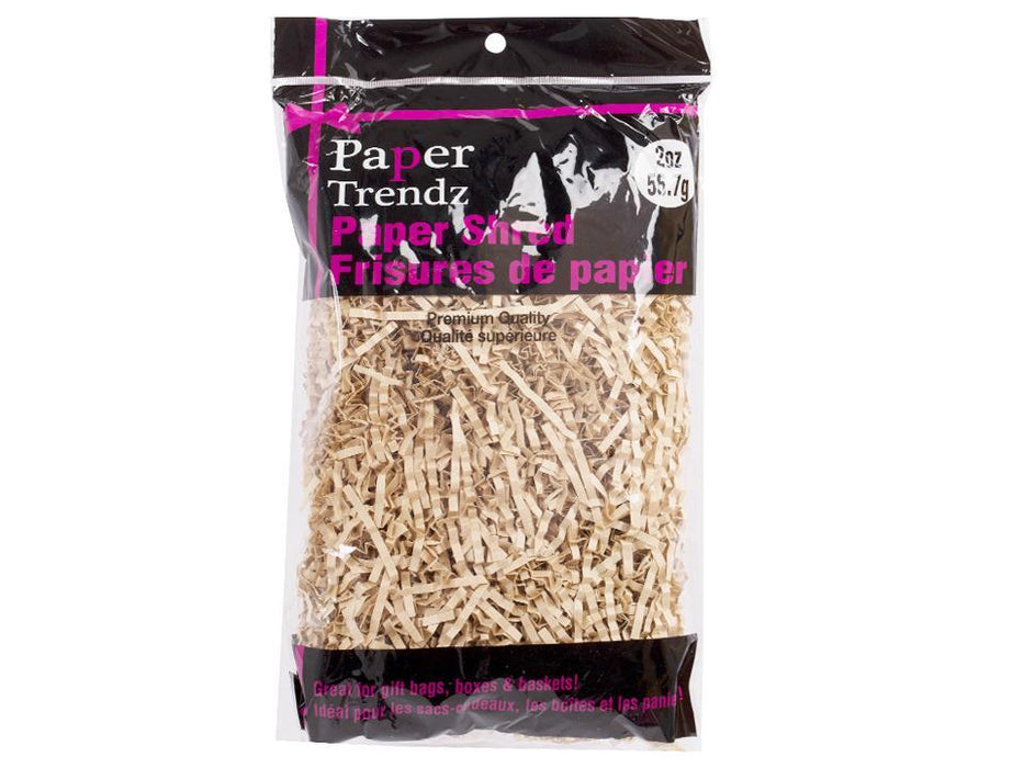 CRINKLE PAPER SHRED 2OZ BEIGE