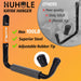 UHOLE kayak hanger with features highlighted on an orange background