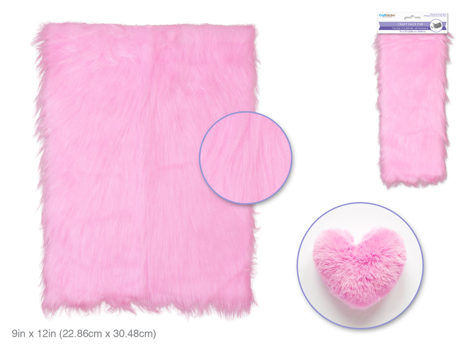 FAUX FUR SHEET 9 X 12 LONG HAIR