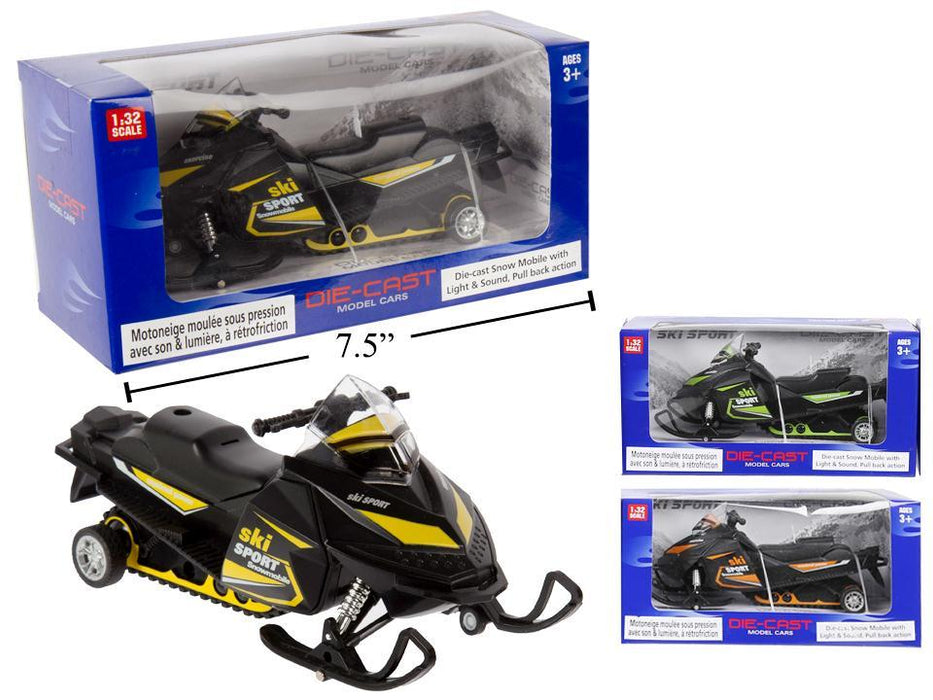 DIECAST SNOWMOBILE PULL BACK ACTION