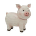 Pink pig figurine on a white background