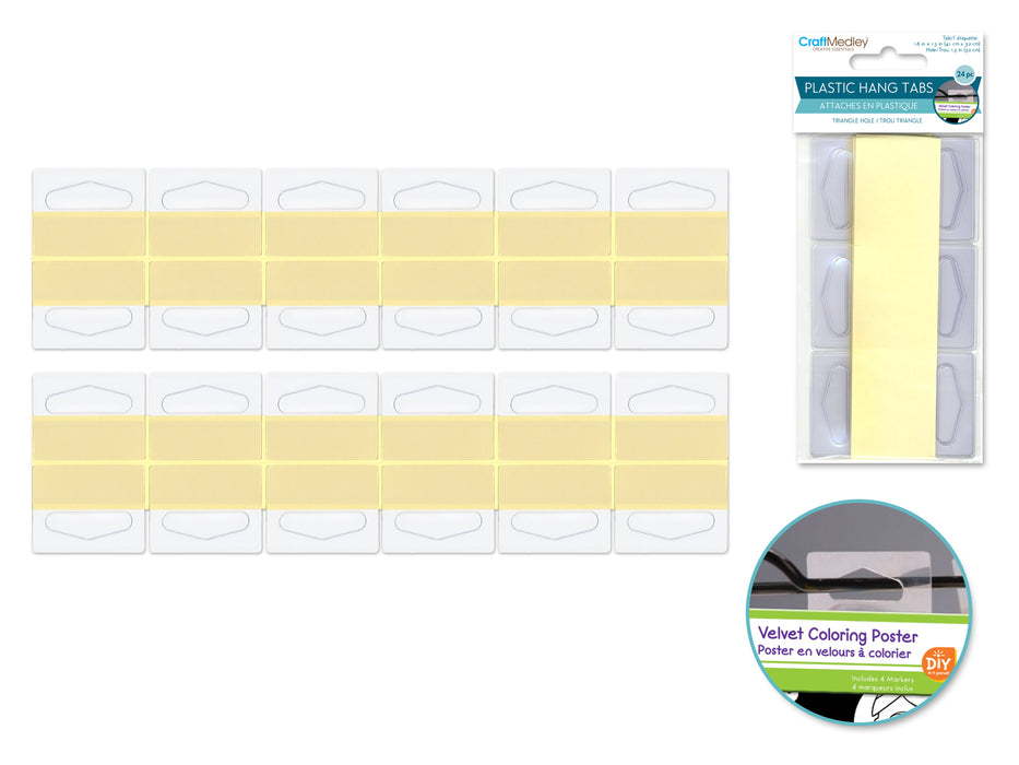 MERCHANDISING ESSENTIALS - SELF STICK BUTTERFLY HOLE TABS