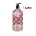 Bottle of Molto Bella product with floral design and pump, labeled as 1 Litre on a white background.