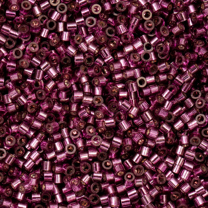 Close-up of pink and purple beads