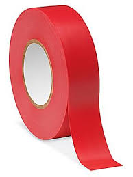 RED PVC ELECTRICAL TAPE 18MM X 20M