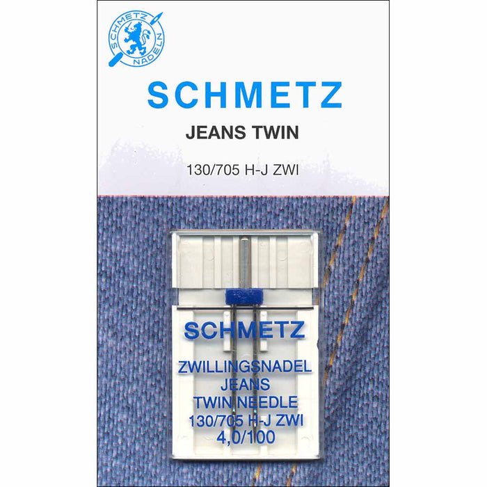 SCHMETZ DENIM TWIN NEEDLES - 100/16 4MM