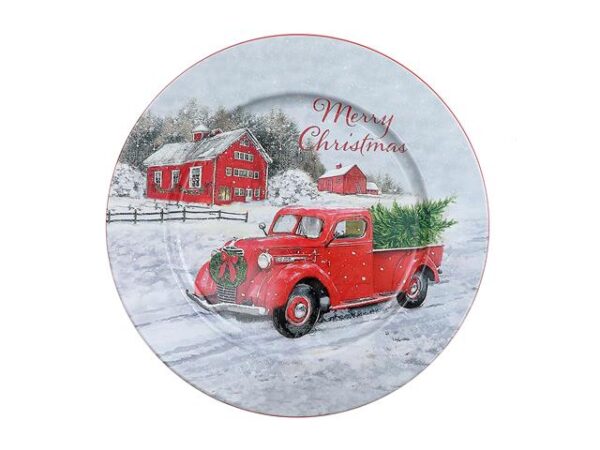 13" PRINTED METAL CHARGER PLATE