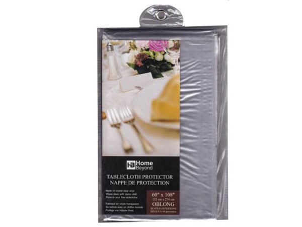 TABLECLOTH PROTECTOR  CLEAR VINYL 60'' X 90''