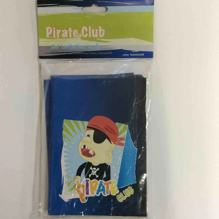 PIRATE CLUB INVITATION 8CT