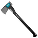 Black axe with a teal head on a white background