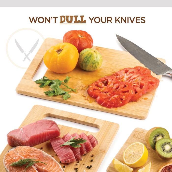 BAMBOO CUTTING BOARDS SET OF 3