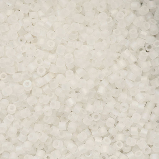 Close-up of small white beads on a white background