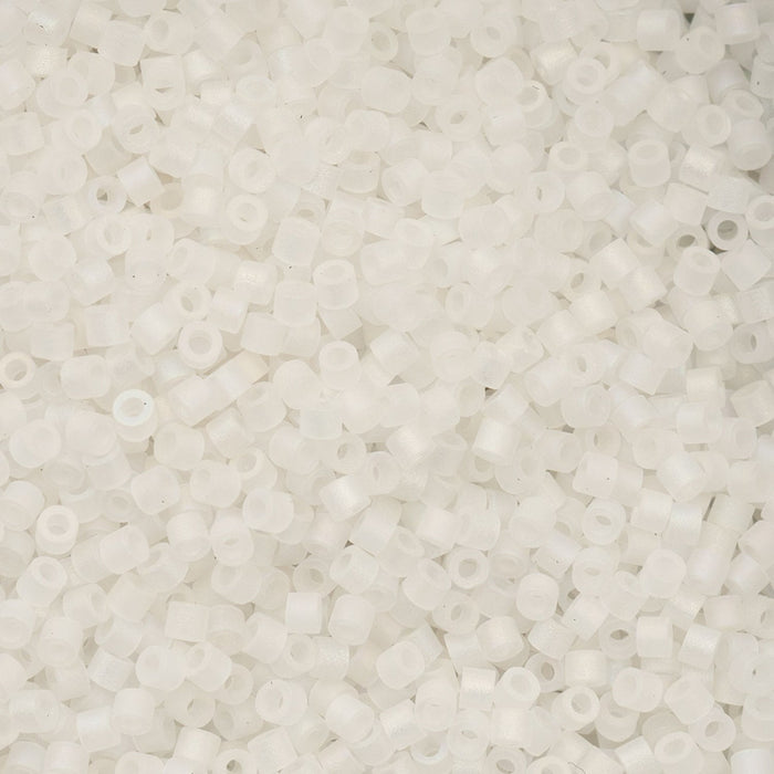 Close-up of small white beads on a white background