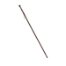 Long wooden stick with decorative top on a white background
