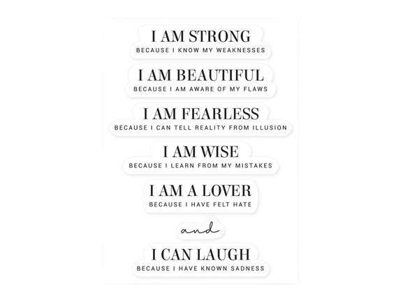WORDS TO LIVE BY WALL ART