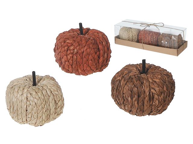 CROCHET PUMPKINS 3PC