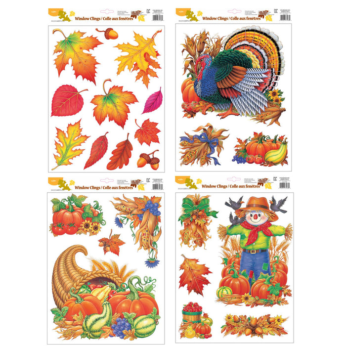 FALL LEAVE WINDOW CLING