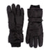 Pair of black insulated gloves on a white background