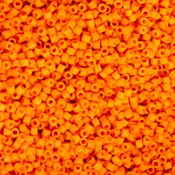 Close-up of orange plastic beads