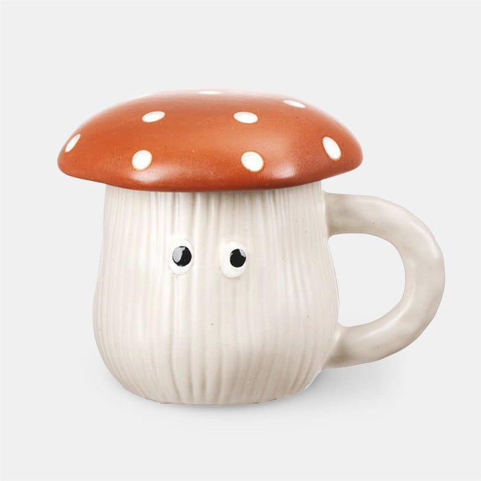 LIDDED MUSHROOM MUG