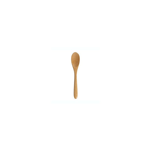 Wooden spoon on a white background