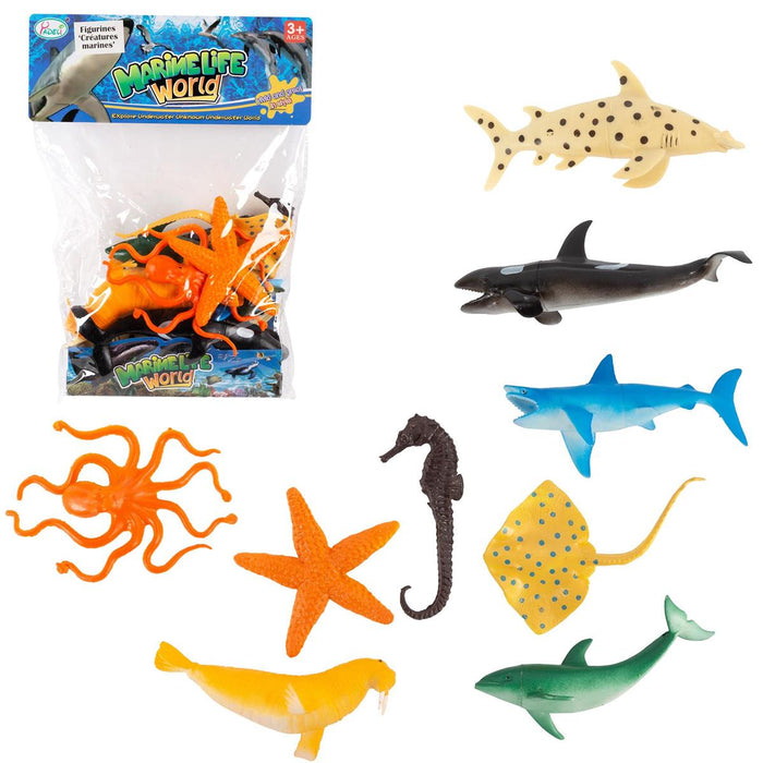 9PC SEA CREATURE TOY FIGURES