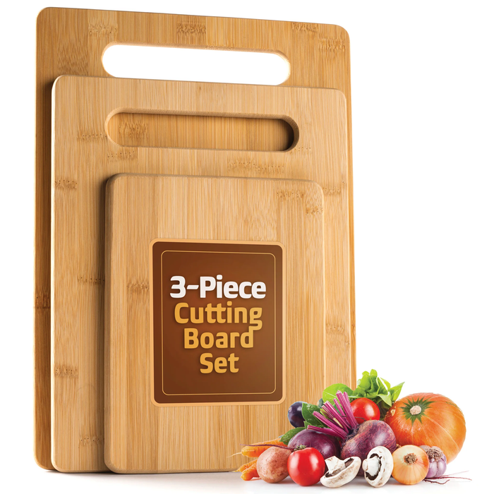 BAMBOO CUTTING BOARDS SET OF 3
