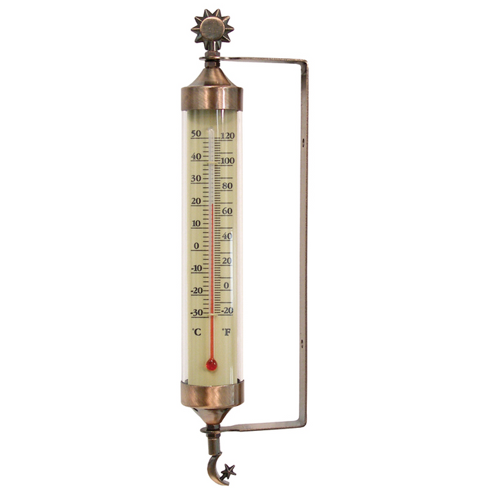 10.8" THERMOMETER WITH SUN & MOON ACCENTS