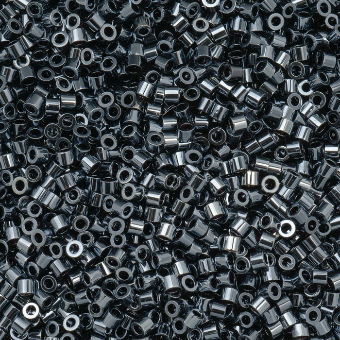 Close-up of black and silver beads