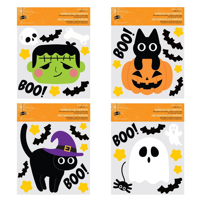 ASST HALLOWEEN JELLY WINDOW CLING