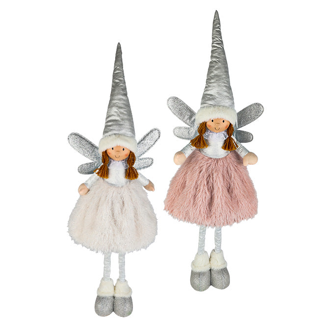 FABRIC STANDING ANGEL EXTENDABLE  LEGS 95CM