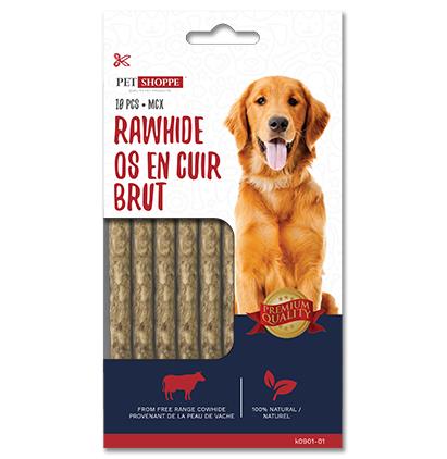 RAWHIDE STICKS, 10PC