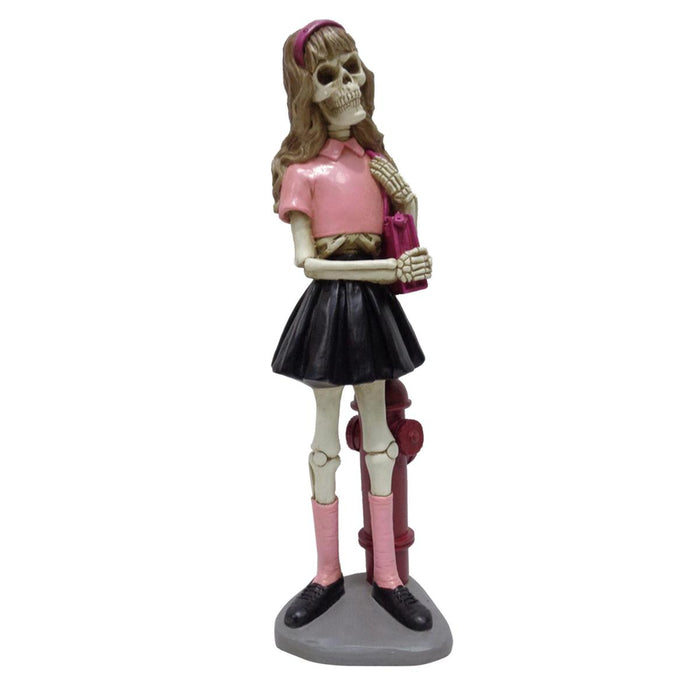 WOMAN SKELETON 11.5" POLYRESIN