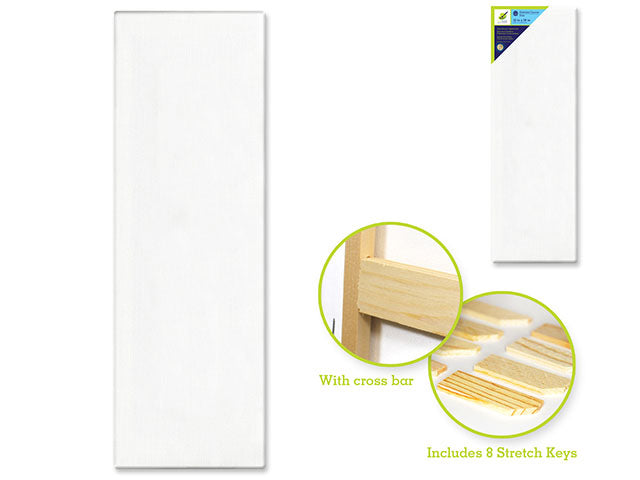 STRETCH ARTIST CANVAS: RECT. 12"X36" PRIMED BACK-STAPLED