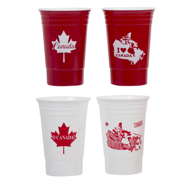 CANADA 16OZ POLY PLASTIC TUMBLER