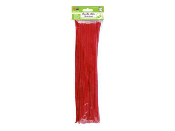 CHENILLE STEMS - RED