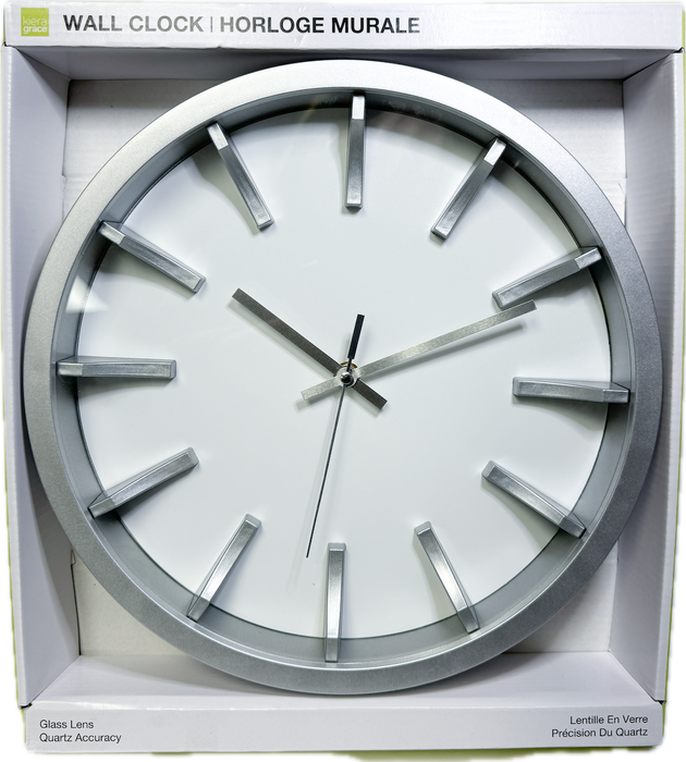 12INCH CLOCK - WHITE