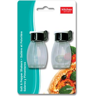 KITCHEN SMART GLASS SALT & PEPPER SHAKER