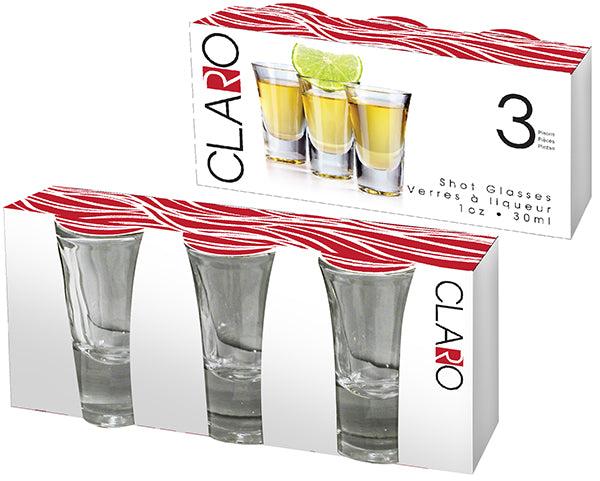 SHOT GLASSES 3PCS