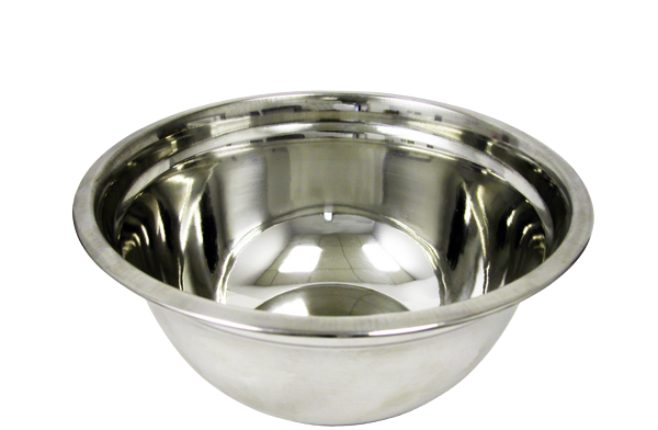 STAINLESS STEEL MIXING BOWL WITH DUO FINISH