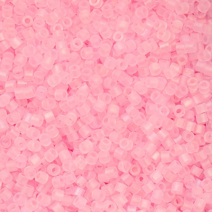 Close-up of pink beads on a pink background