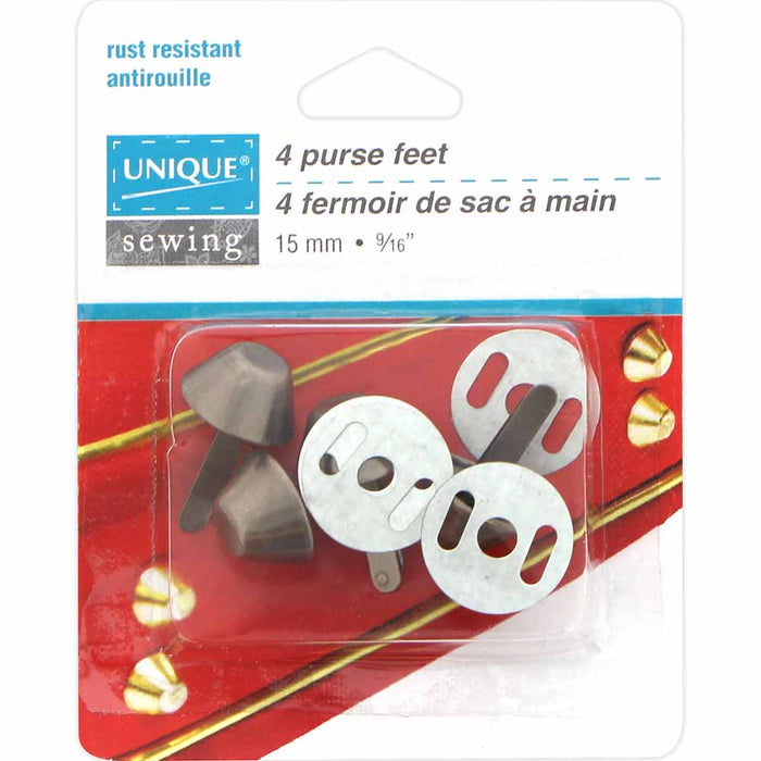 UNIQUE SEWING PURSE FEET -  15MM (5/8IN)