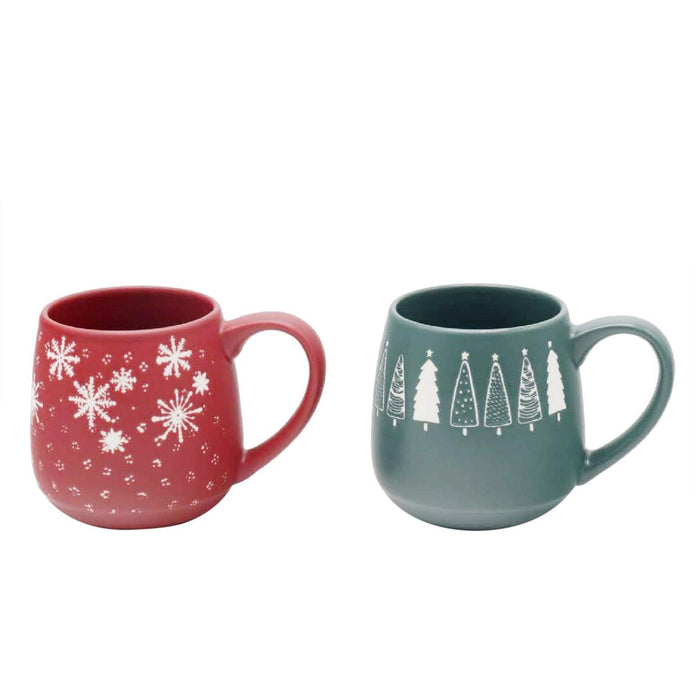 CHRISTMAS CERAMIC MUGS 11OZ