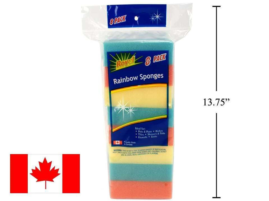 RAINBOW SPONGED - 8 PCS