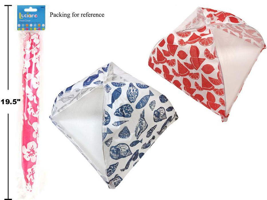 17" FOOD COVER FLORAL DESIGN